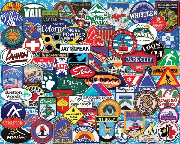 Vintage Ski Badge Puzzle - Image 2